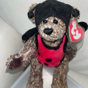 Ty Beanie Baby “Lucky Ladybug” Bear Plush – Fall Halloween Costume Collectible